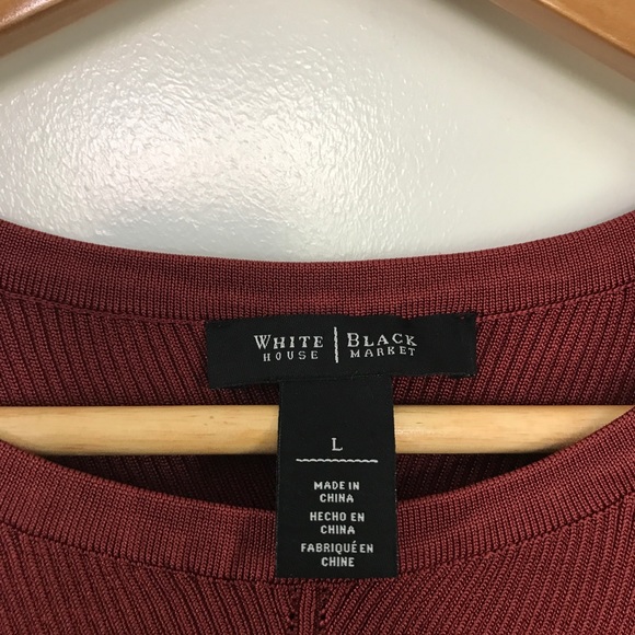 🛑SOLD🛑 NWOT WHBM Burnt Orange Sleeveless Top - Picture 2 of 2